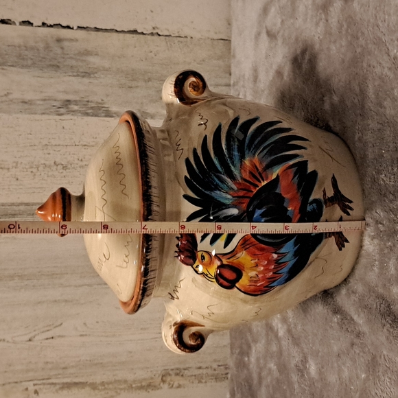 0113 Dario Farrucci Designs Rooster Canister - Picture 8 of 8